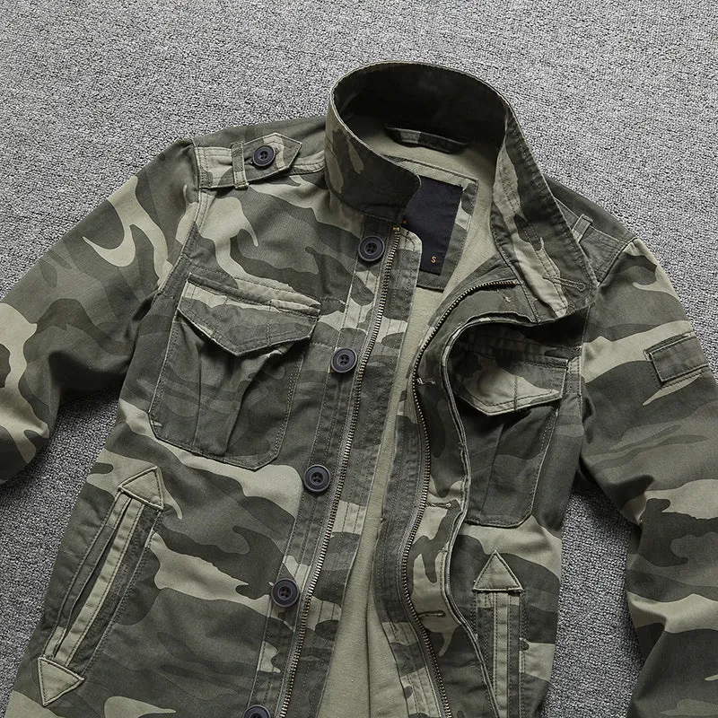 Herren Winter‑Bomberjacke im Field‑Stil mit Teddykragen, gesteppter Isolierung und Utility‑Taschen Drune