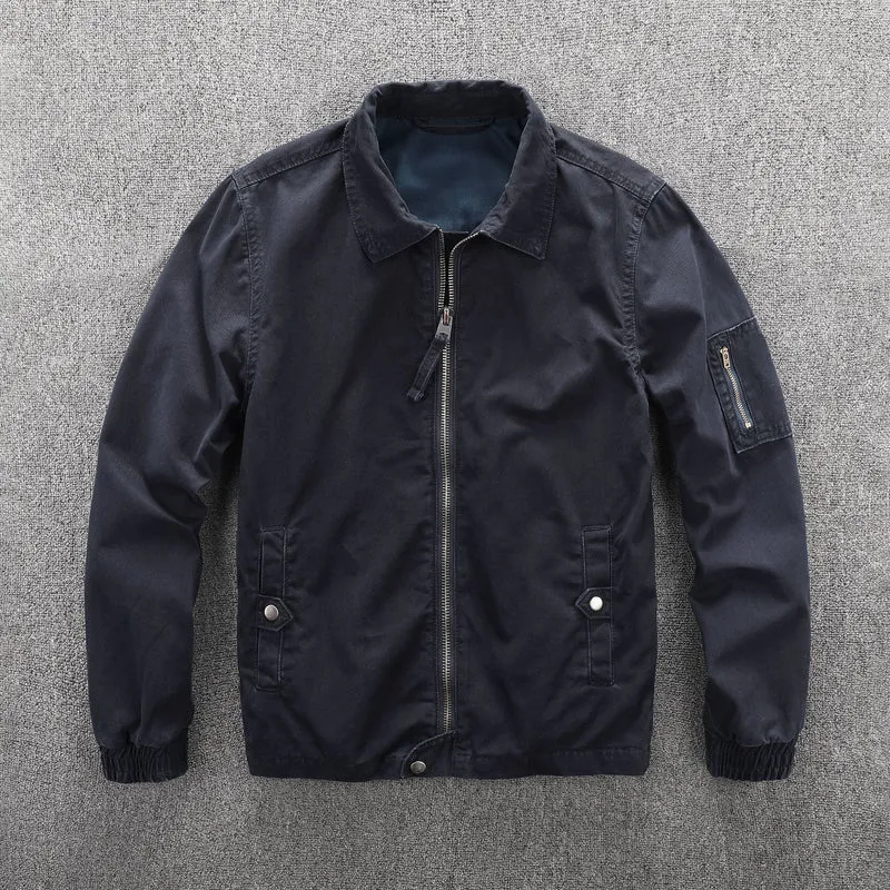 Herren Utility-Blouson im Camouflage-Muster mit Reißverschluss und Armzippertasche Drune