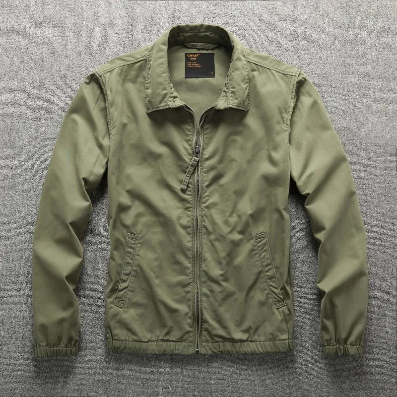Herren Urbaner Zip-Sommerblouson aus technischem Twill mit verdecktem Reißverschluss Drune
