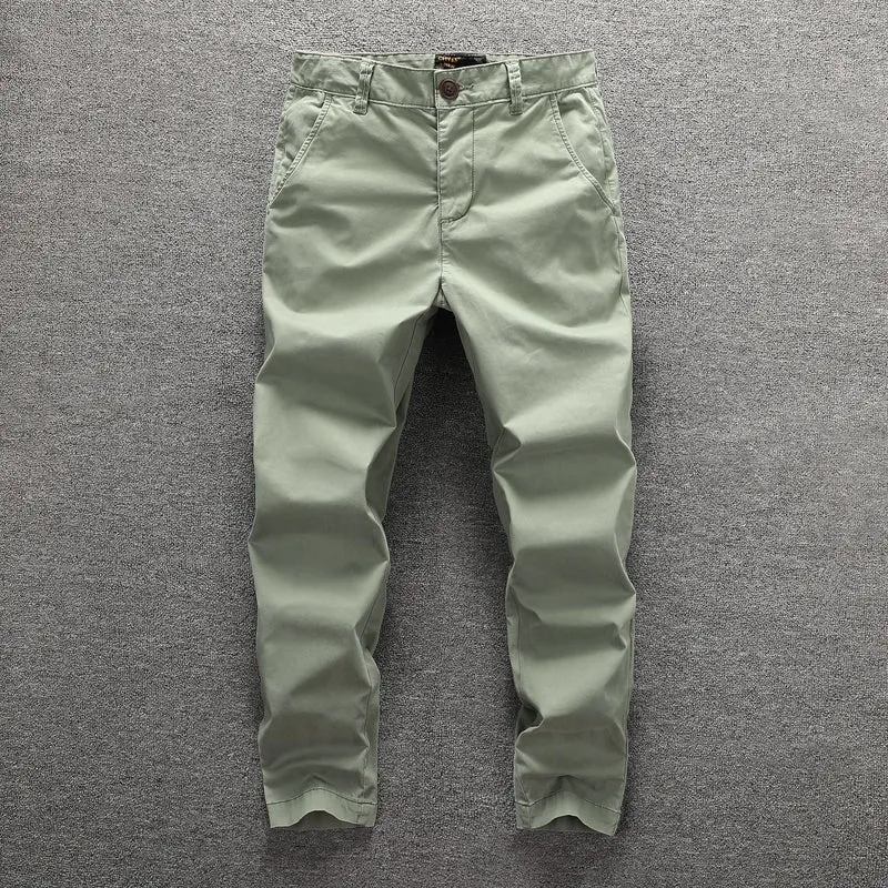 Herren Twill-Hose im Camouflage-Muster mit geradem Schnitt und Gürtelschlaufen Drune