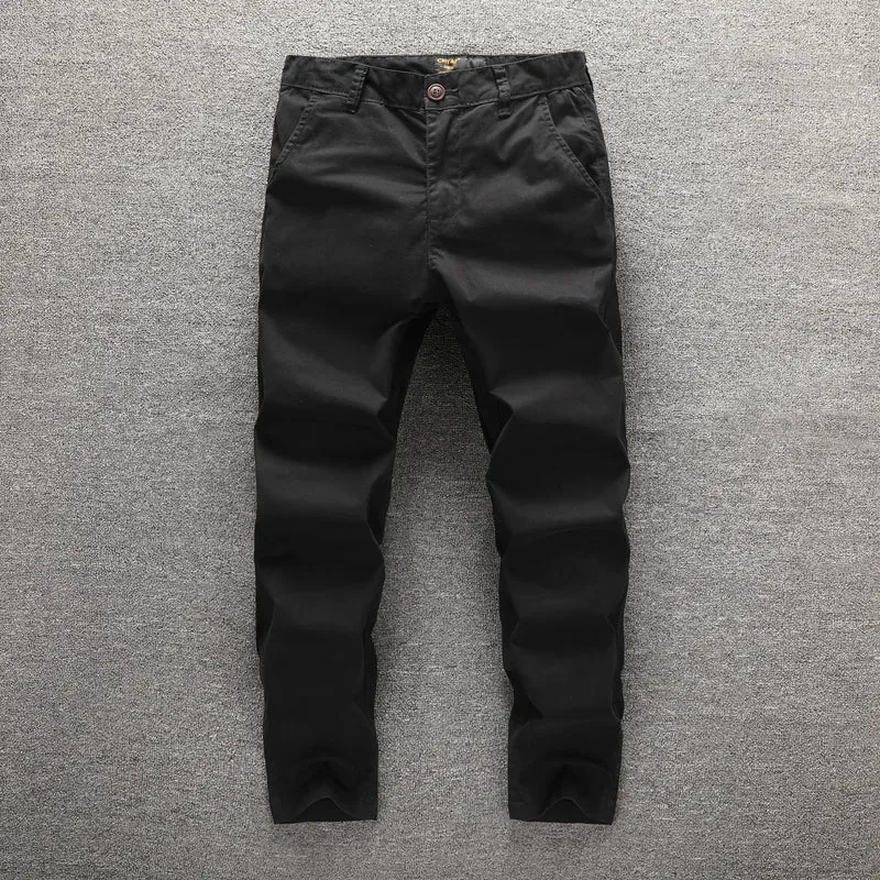 Herren Twill-Hose im Camouflage-Muster mit geradem Schnitt und Gürtelschlaufen Drune