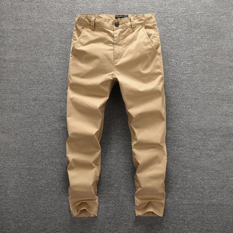 Herren Twill-Hose im Camouflage-Muster mit geradem Schnitt und Gürtelschlaufen Drune