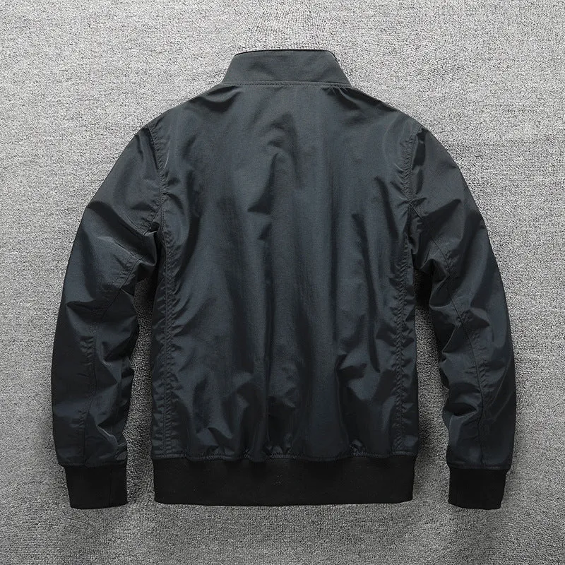 Herren Leichter Windbreaker-Blouson mit Stehkragen Drune