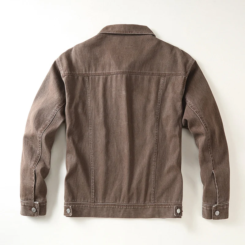 Herren Jeansjacke mit klassischem Schnitt und leichtem Vintage-Wash Drune