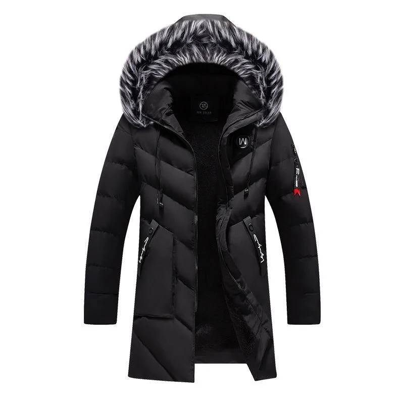 Herren Wattierter Thermoparka mit Kunstfellkapuze und Innenfutter aus Fleece Drune