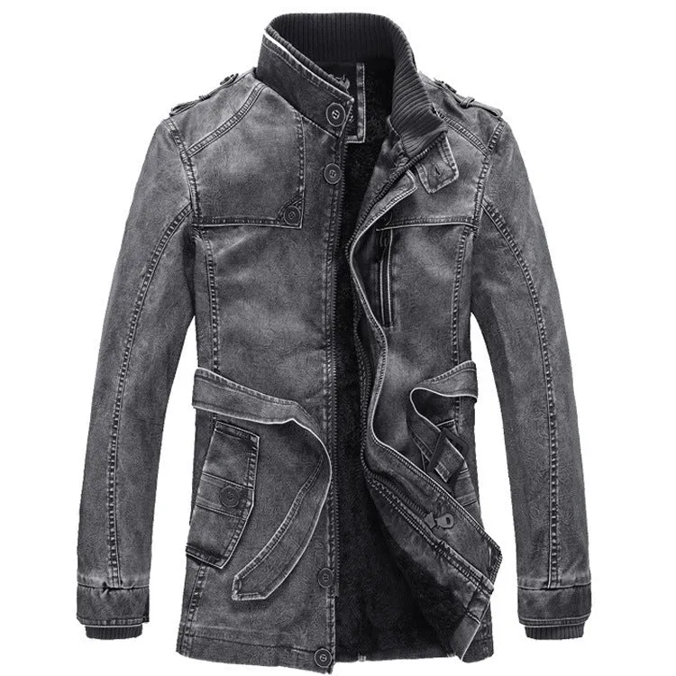Herren Utility-Parka mit Teddyfutter und Stehkragen Drune