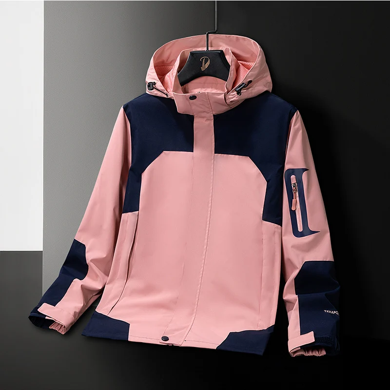 Herren Technische Softshell-Outdoorjacke mit Kapuze wasserabweisender Membran und Ärmeltasche Drune