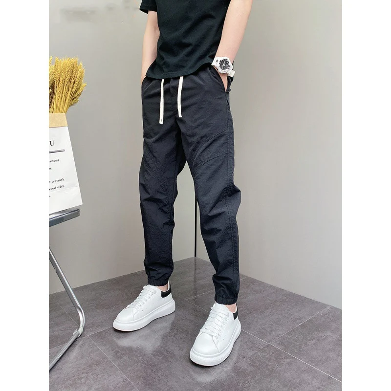 Herren Lässige Fitness-Hose mit elastischem Bund Drune