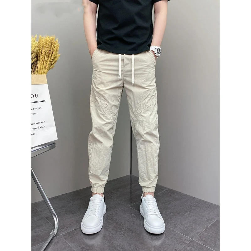Herren Lässige Fitness-Hose mit elastischem Bund Drune