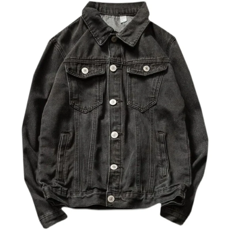 Herren Lässige Denimjacke mit Vintage-Details Drune