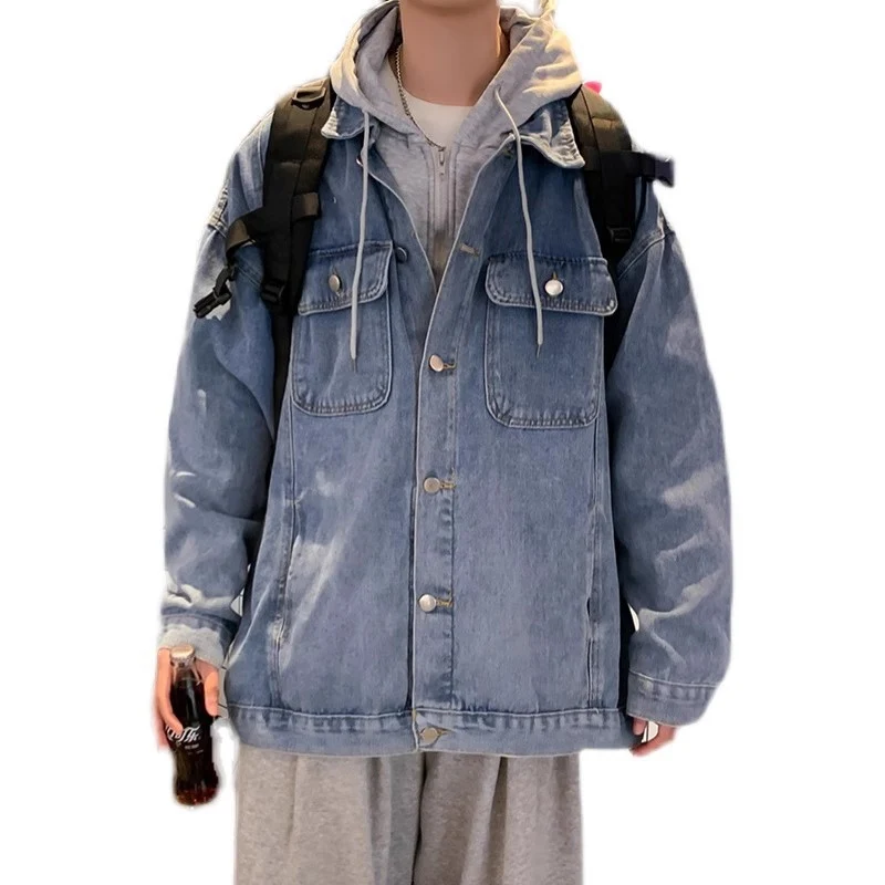 Herren Lässige Denimjacke mit praktischen Taschen Drune