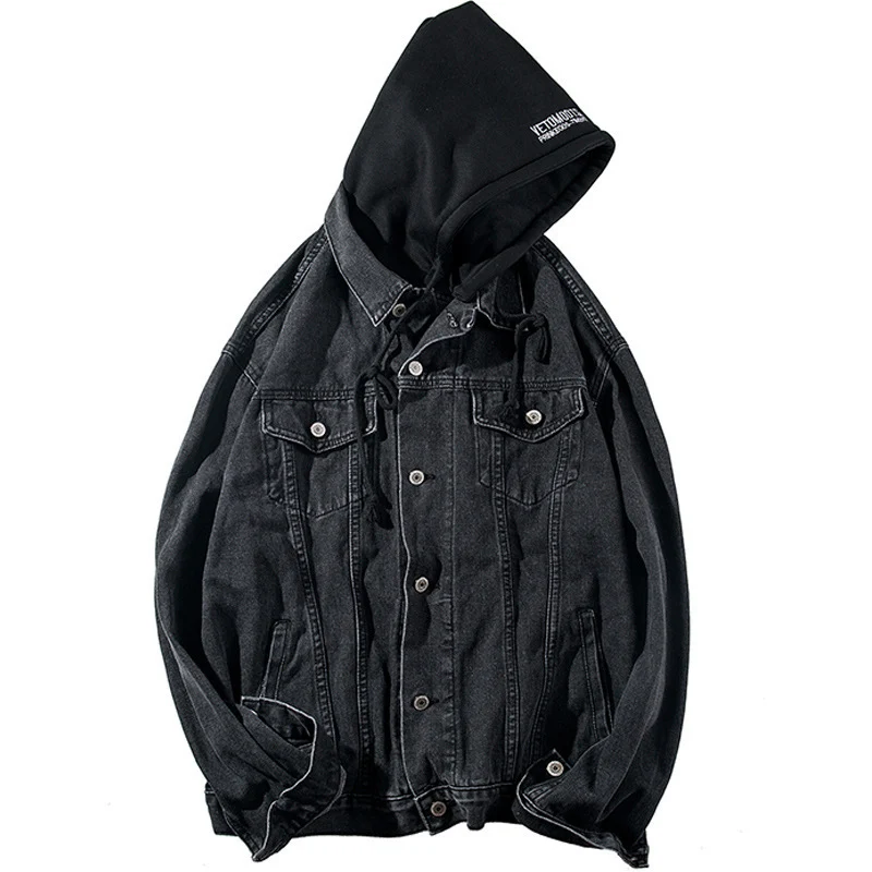Herren Lässige Denimjacke mit Fleece-Futter Drune 1788342597