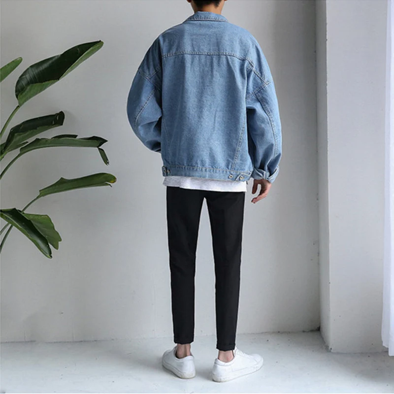 Herren Lässige Denimjacke Drune