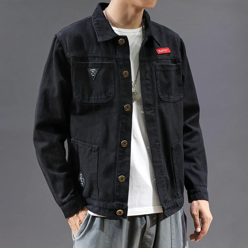 Herren Lässige Denimjacke Drune 1788342127