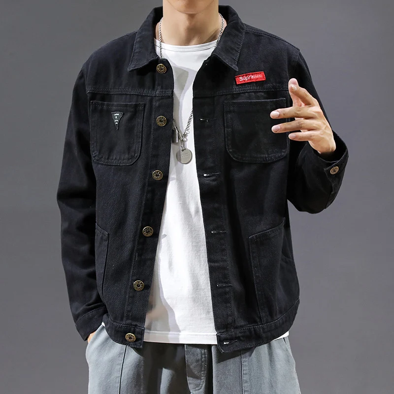 Herren Lässige Denimjacke Drune 1788342127