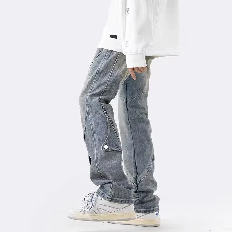 Herren Lässige DenimCargo-Hose Drune