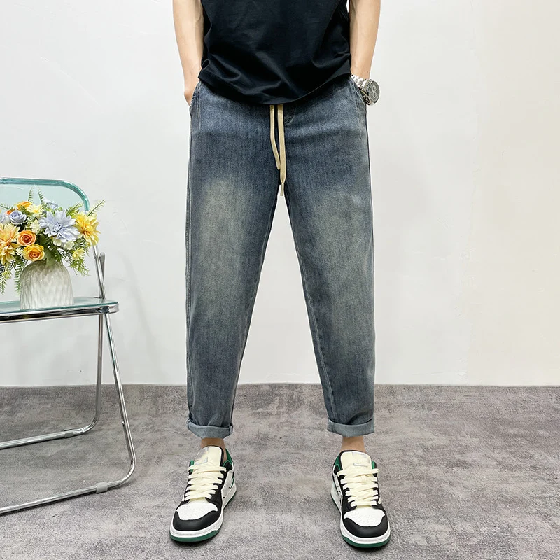 Herren Lässige Denim-Hose Drune