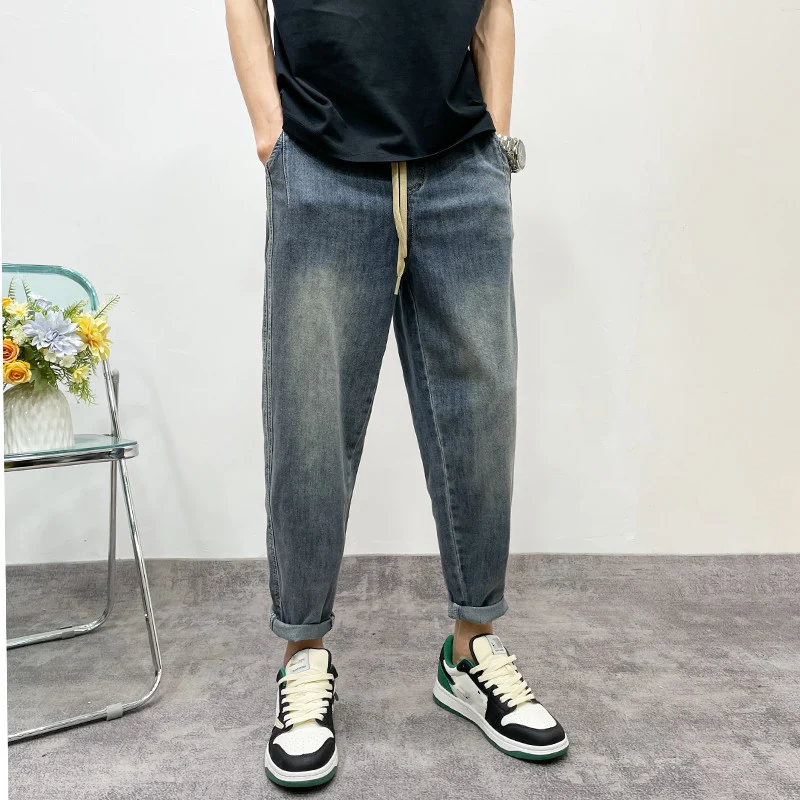 Herren Lässige Denim-Hose Drune