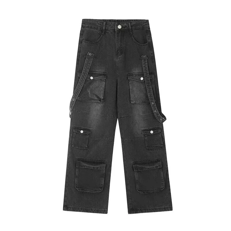 Herren Lässige Cargo-Jeans mit praktischen Taschen Drune