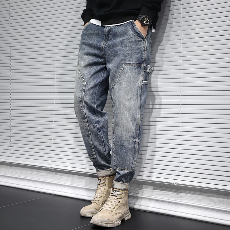 Herren Lässige Cargo-Jeans mit innovativem Design Drune