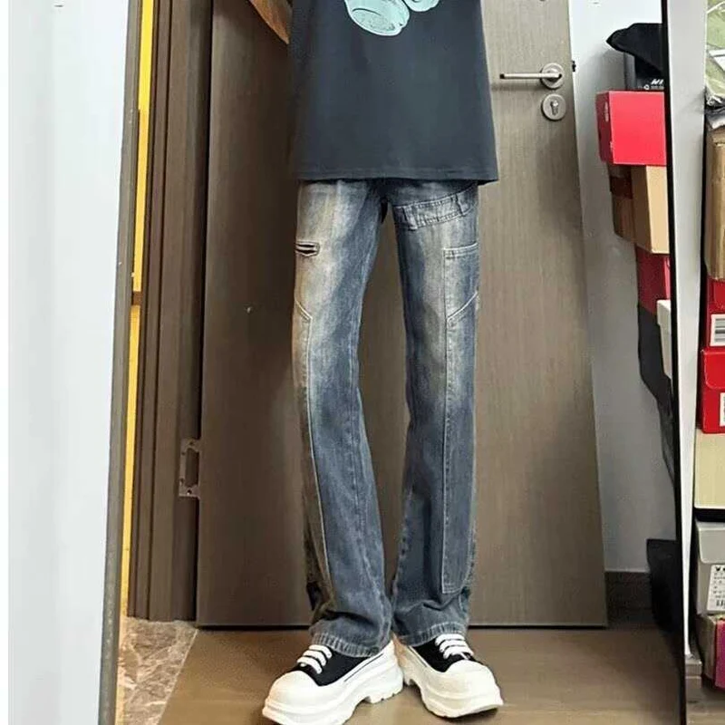Herren Lässige Baggy-Jeans mit praktischen Taschen Drune