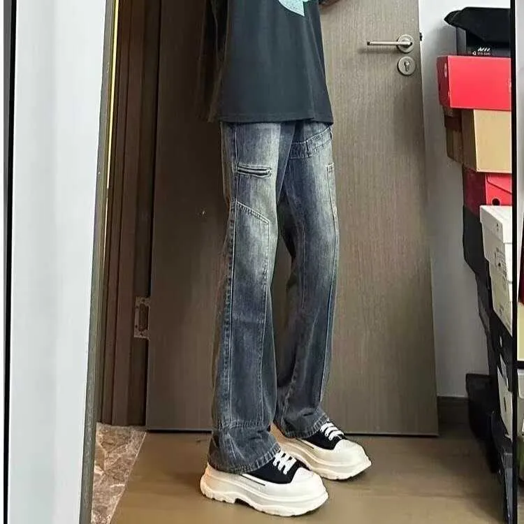 Herren Lässige Baggy-Jeans mit praktischen Taschen Drune