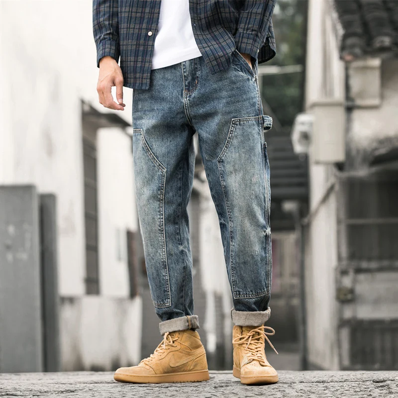 Herren Lässige Baggy Jeans Drune