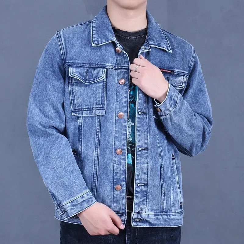 Herren Klassische Denimjacke Drune