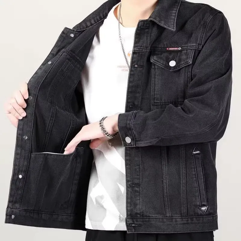 Herren klassische Denim-Jacke Drune