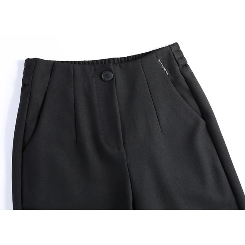 Damen Elegante und bequeme High-Waist Stoffhose Drune