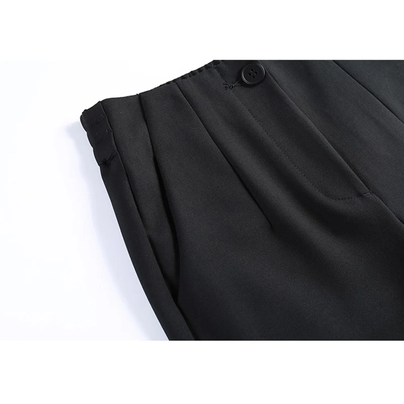 Damen Elegante und bequeme High-Waist Stoffhose Drune