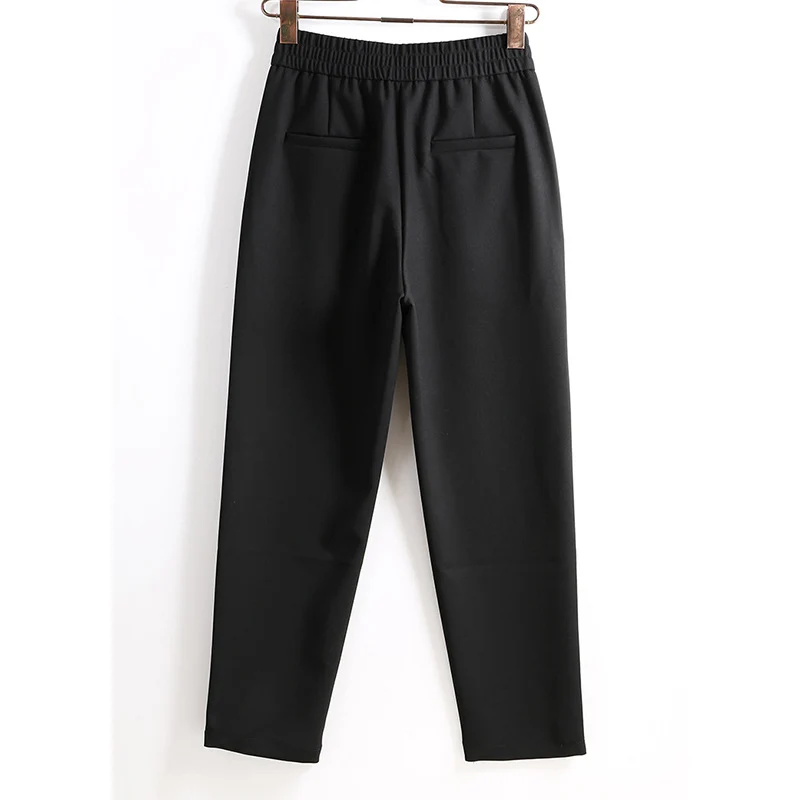 Damen Elegante und bequeme High-Waist Stoffhose Drune