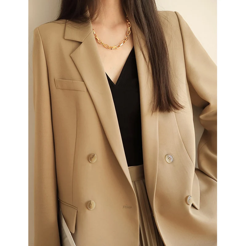 Damen Elegante Oversized Blazerjacke Drune