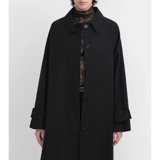 Damen Elegante lange Trenchcoat Drune