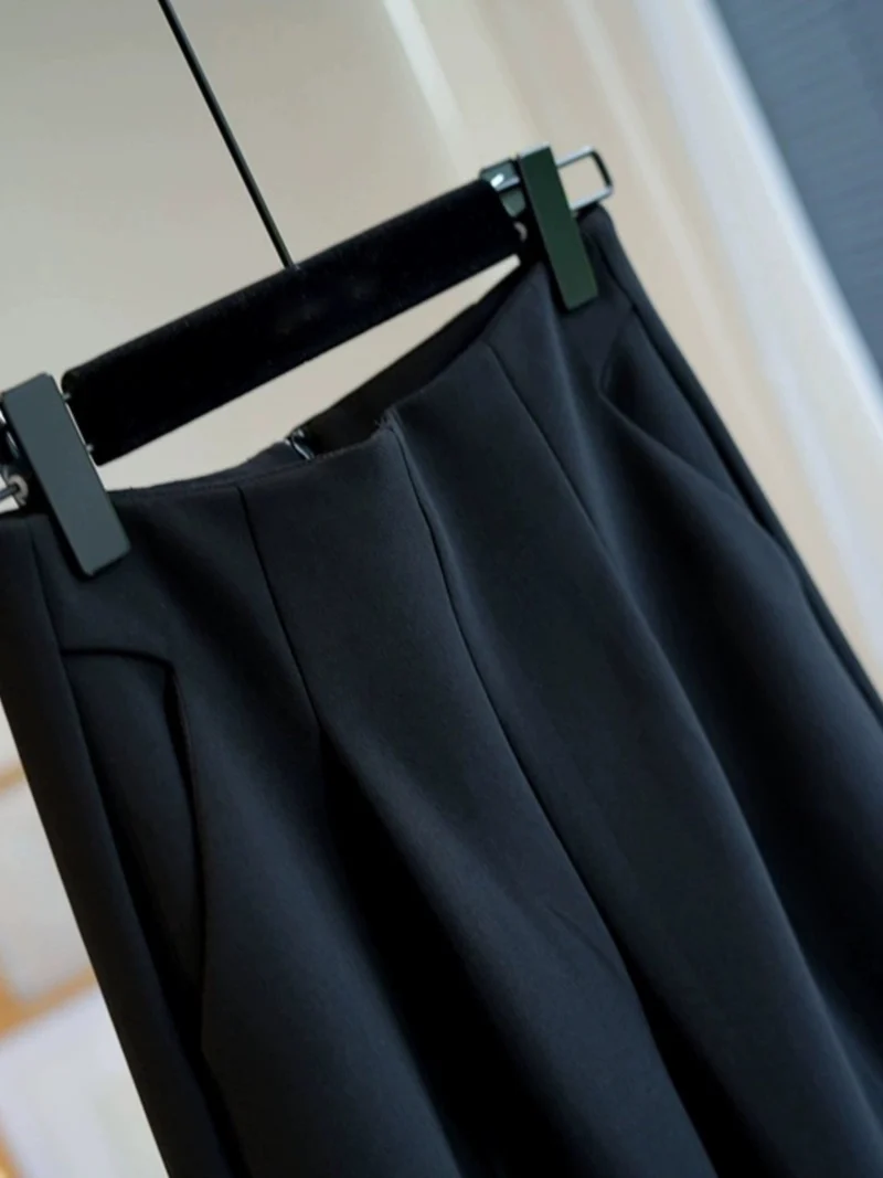 Damen Elegante Hoch taillierte Stoffhose Drune