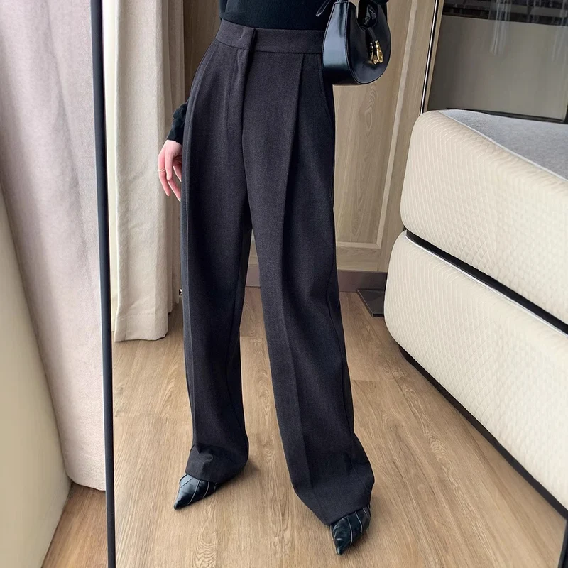 Damen Elegante Hoch taillierte Hose Drune