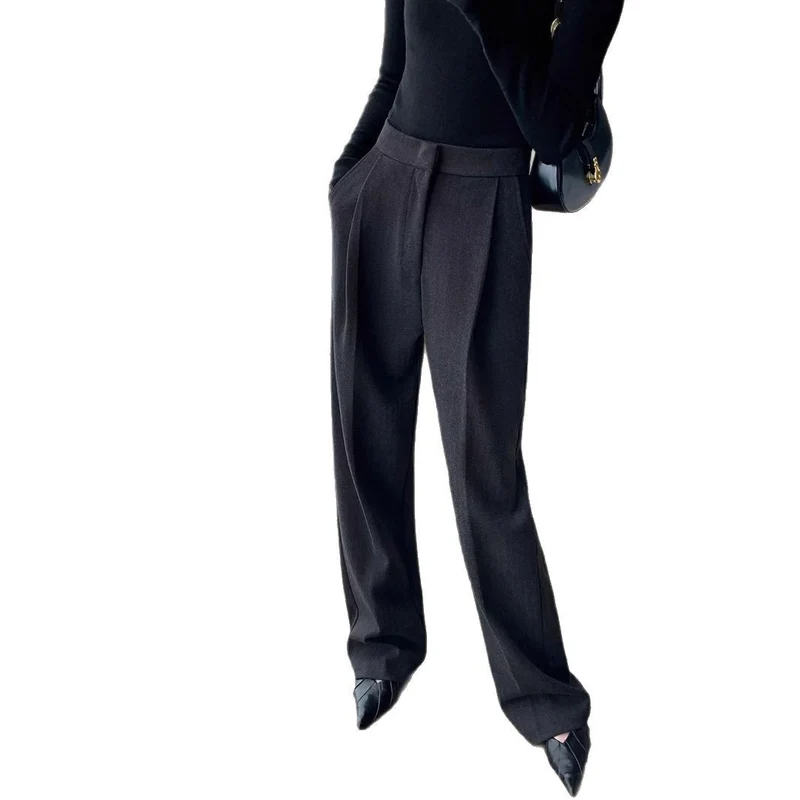 Damen Elegante Hoch taillierte Hose Drune