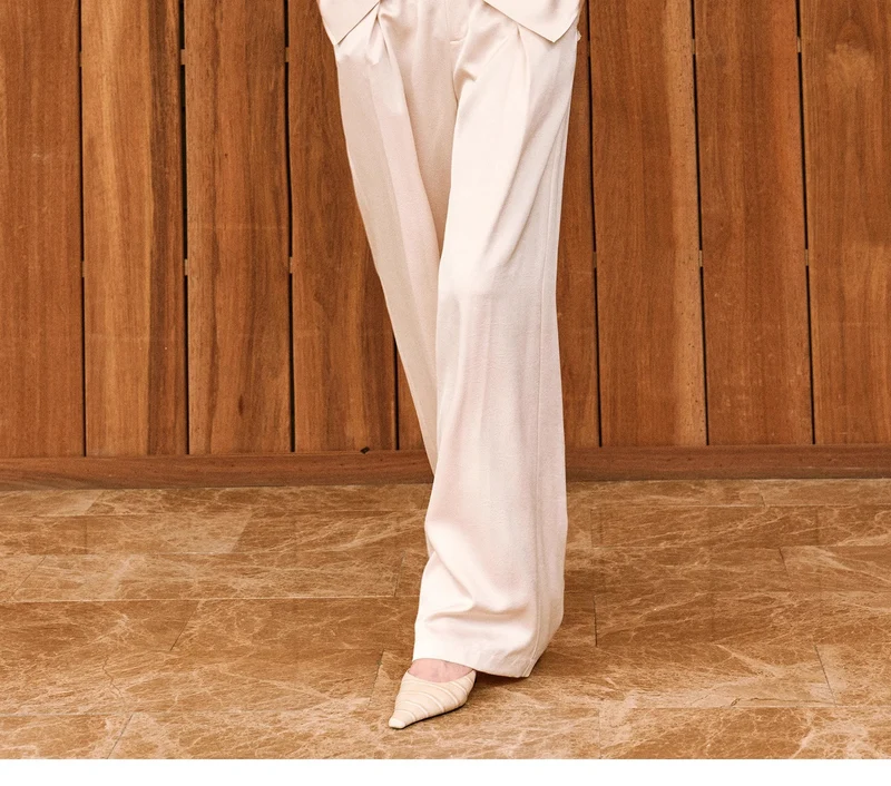 Damen Elegante Bluse mit schimmerndem Finish und Taillengürtel Drune