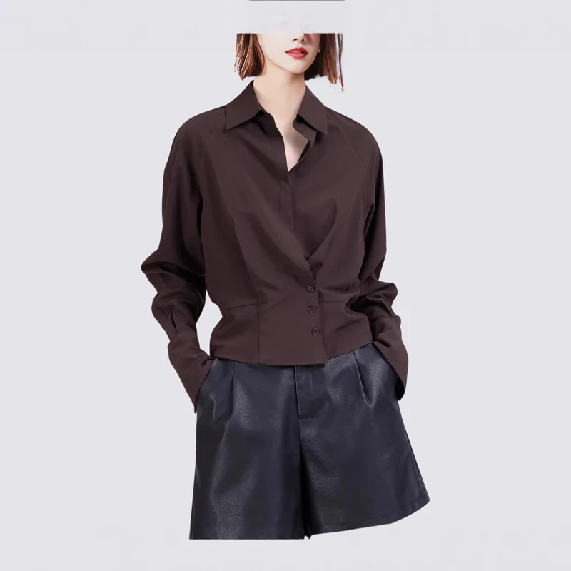 Damen Elegante Bluse mit innovativem Schnitt Drune