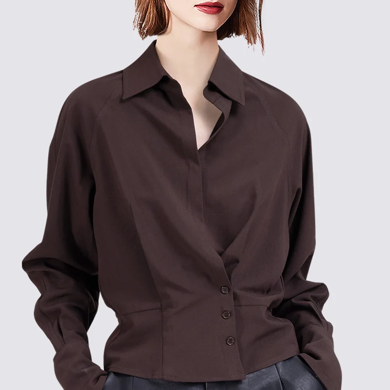 Damen Elegante Bluse mit innovativem Schnitt Drune