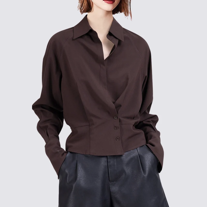Damen Elegante Bluse mit innovativem Schnitt Drune