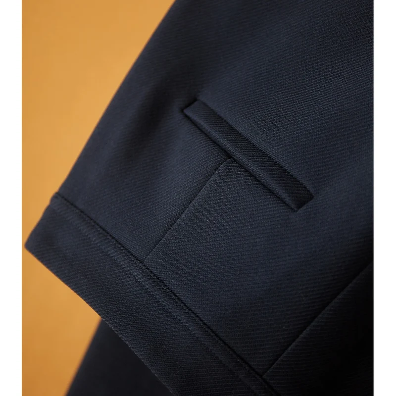 Damen Hochtaillierte, leicht konisch geschnittene Hose mit Umschlagbund und Eingrifftaschen Drune