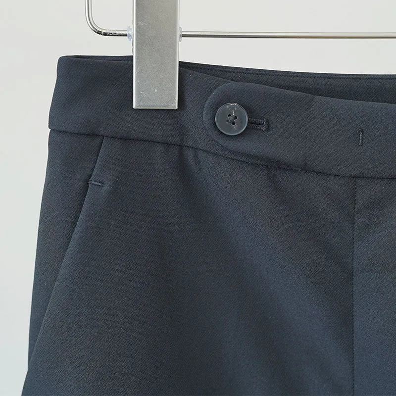 Damen Hochtaillierte, gerade geschnittene Anzughose mit verdecktem Verschluss und Bundriegel Drune