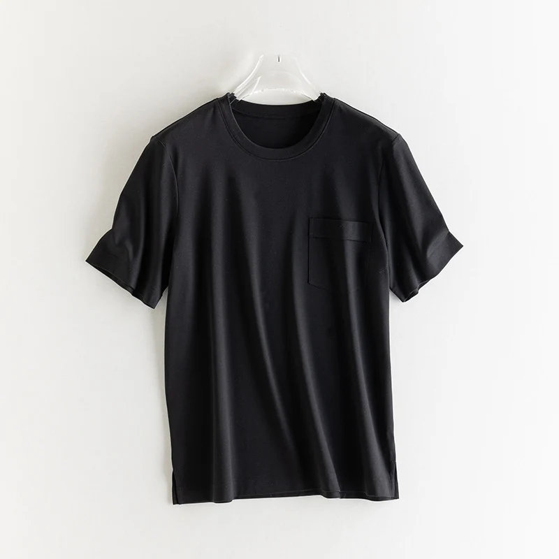 Herren Kurzärmeliges Pocket-T-Shirt aus feinem Modal-Jersey Regular Fit Drune