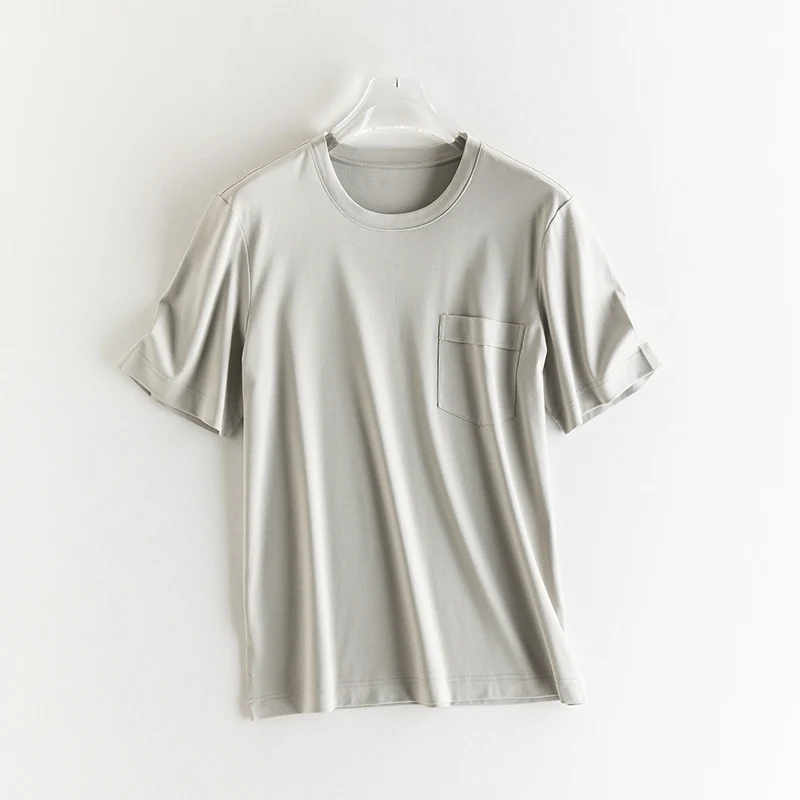 Herren Kurzärmeliges Pocket-T-Shirt aus feinem Modal-Jersey Regular Fit Drune