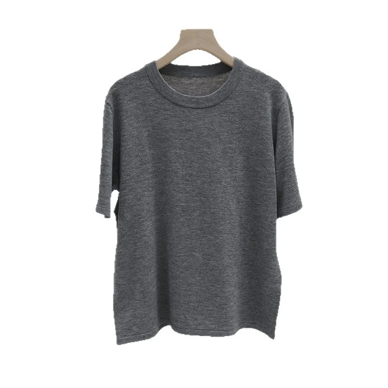Herren fein gestrickter Kaschmir-Mischpullover mit Rundhals Drune