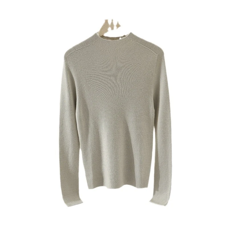 Damen Schlanker Feinstrick-Rundhalspullover mit Raglan-Schultereinsatz Drune