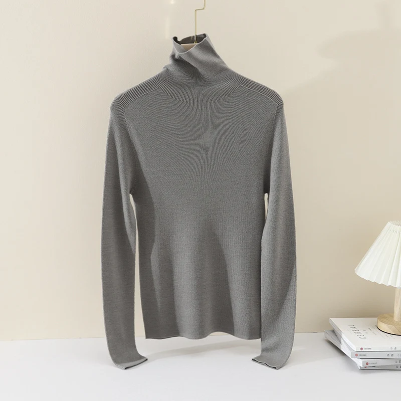 Damen Schlanker Feinstrick-Rundhalspullover mit Raglan-Schultereinsatz Drune