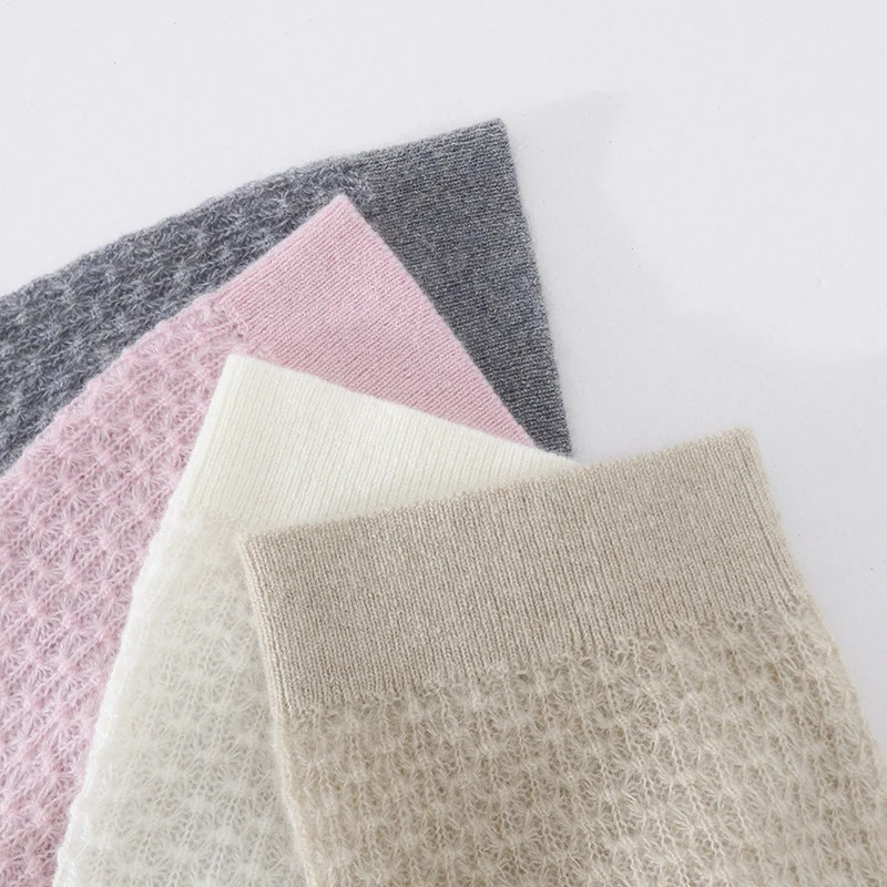 Damen Kurzärmeliges Feinstrickshirt mit Ajourstruktur und geripptem Saum Drune