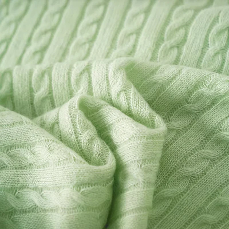 Damen Kurzarm-Strickpullover mit Zopfmuster und feinem Rundhalsausschnitt Drune